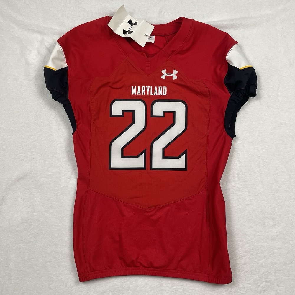 NWT Under Armour Maryland Terrapins Armourgrid Football Jersey Mens L Stitched
